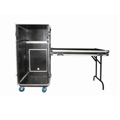 Flight case 12U DS + 3U + tablette