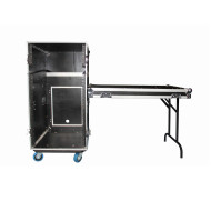 Flight case 12U DS + 3U + tablette