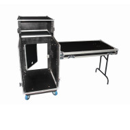 Flight case 12U DS + 3U + tablette