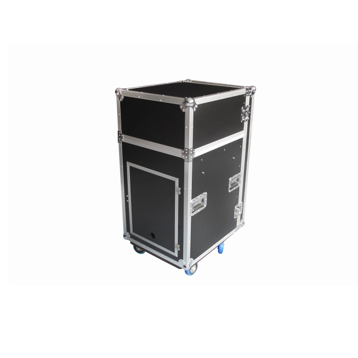 Flight case 12U DS + 3U + tablette