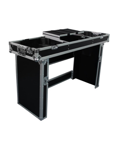 Flight-case Régie pour Mixer 19 + 2 Platines + Plateau