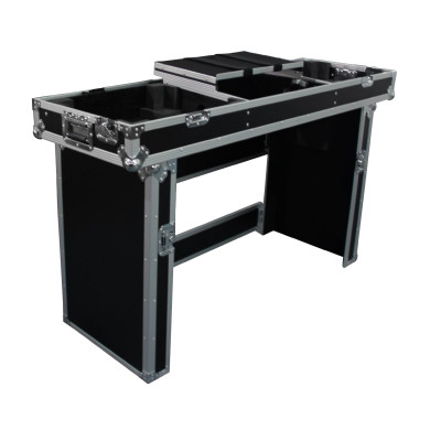 Flight-case Régie pour Mixer 19 + 2 Platines + Plateau