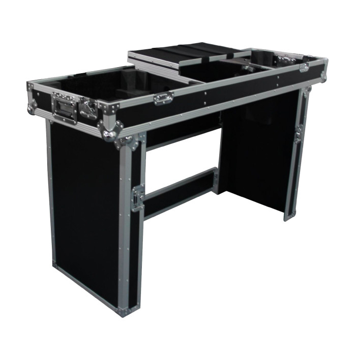 Flight-case Régie pour Mixer 19 + 2 Platines + Plateau