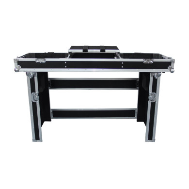 Flight-case Régie pour Mixer 19 + 2 Platines + Plateau