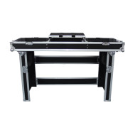 Flight-case Régie pour Mixer 19 + 2 Platines + Plateau