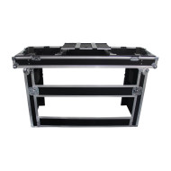 Flight-case Régie pour Mixer 19 + 2 Platines + Plateau