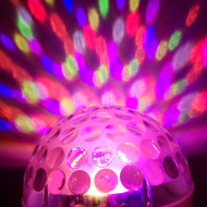 Demie Sphère à Led 9x3W RGBWAPPYP - Finition Noir