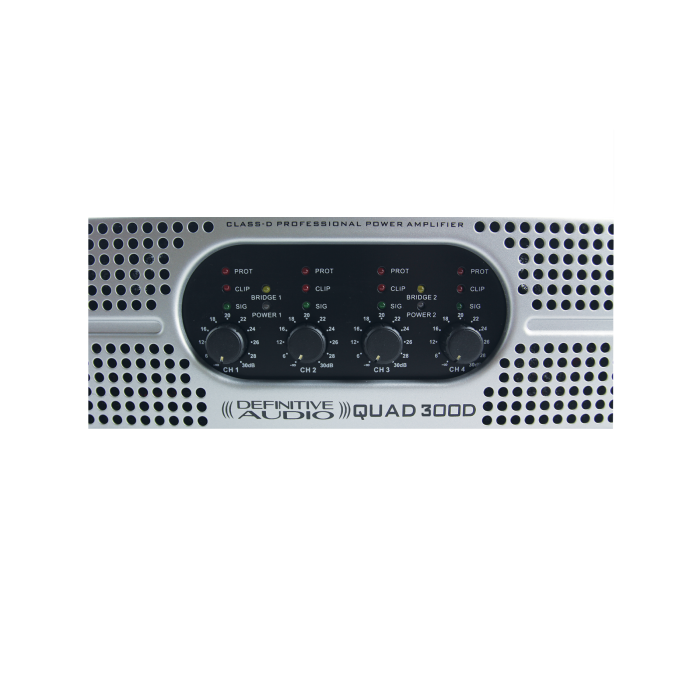 Amplificateur 4x300W RMS sous 4 ohms