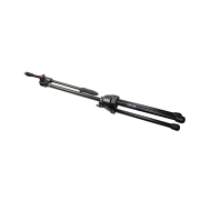 Pied micro extensible acier noir