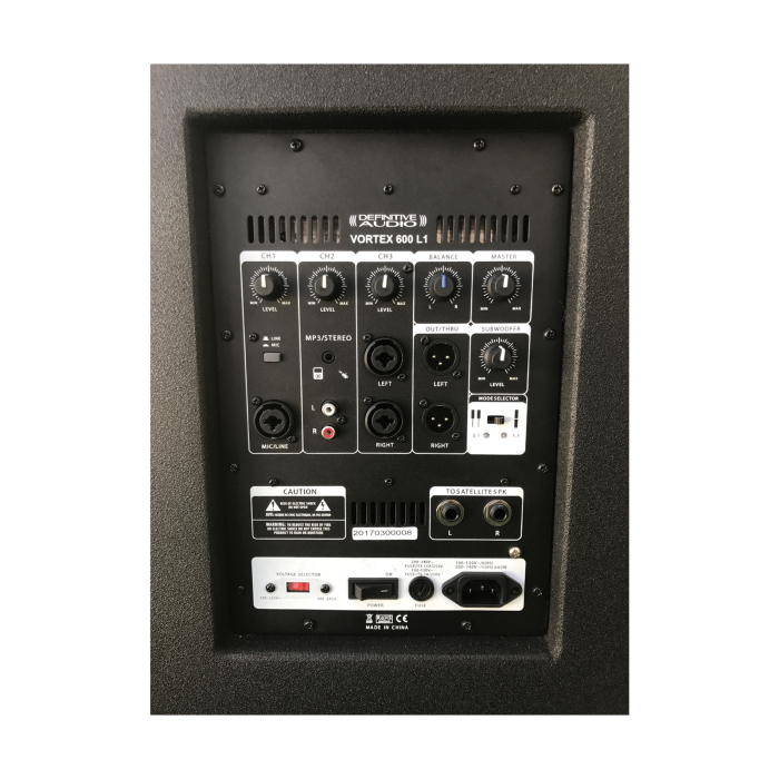 Système compact triphonique actif 600W RMS