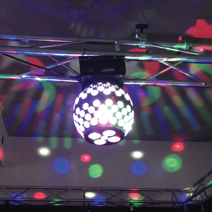 Sphère DMX 4 LEDs de 3W 4-en-1