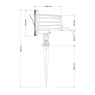 Laser multipoints d’extérieur 200MW RB