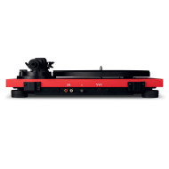 Platine vinyle Hifi rouge avec bras de lecture droit