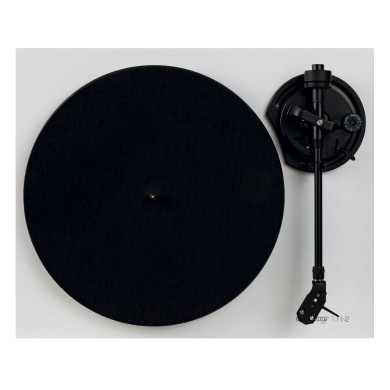 Platine vinyle Hifi blanc avec bras de lecture droit