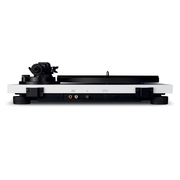 Platine vinyle Hifi blanc avec bras de lecture droit