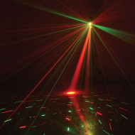 Jeux de lumière 3-en-1 : Strobe, Beam Moonflower, Laser multipoints