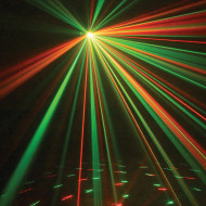 Jeux de lumière 3-en-1 : Strobe, Beam Moonflower, Laser multipoints