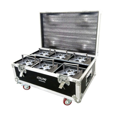 Pack 6 x MOVECOLOR WHITE + Flight Case