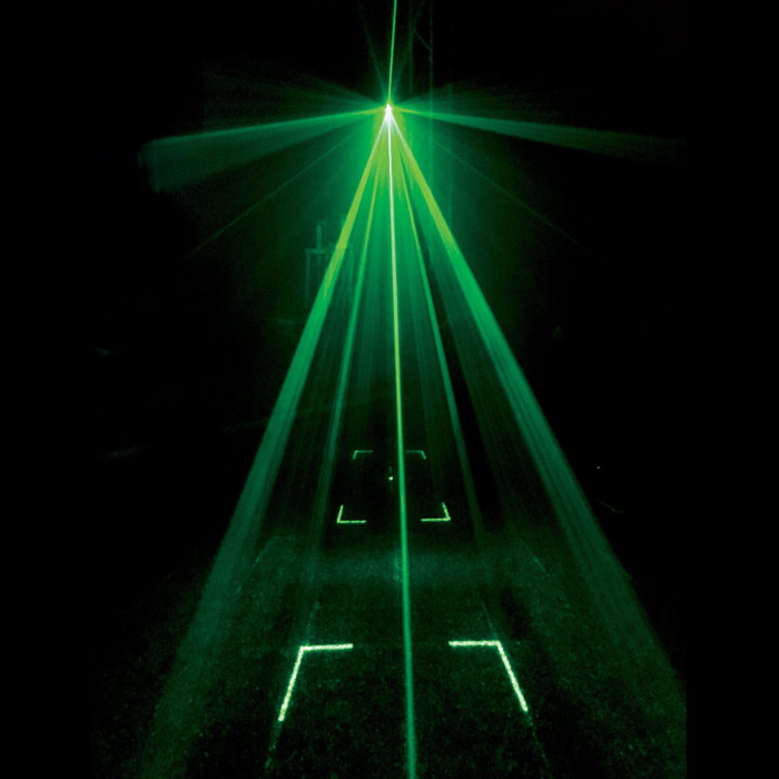 Jeux de lumières 3-en-1 : Wash, Gobos Moonflower, Laser multipoints