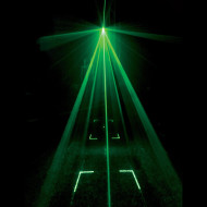 Jeux de lumières 3-en-1 : Wash, Gobos Moonflower, Laser multipoints
