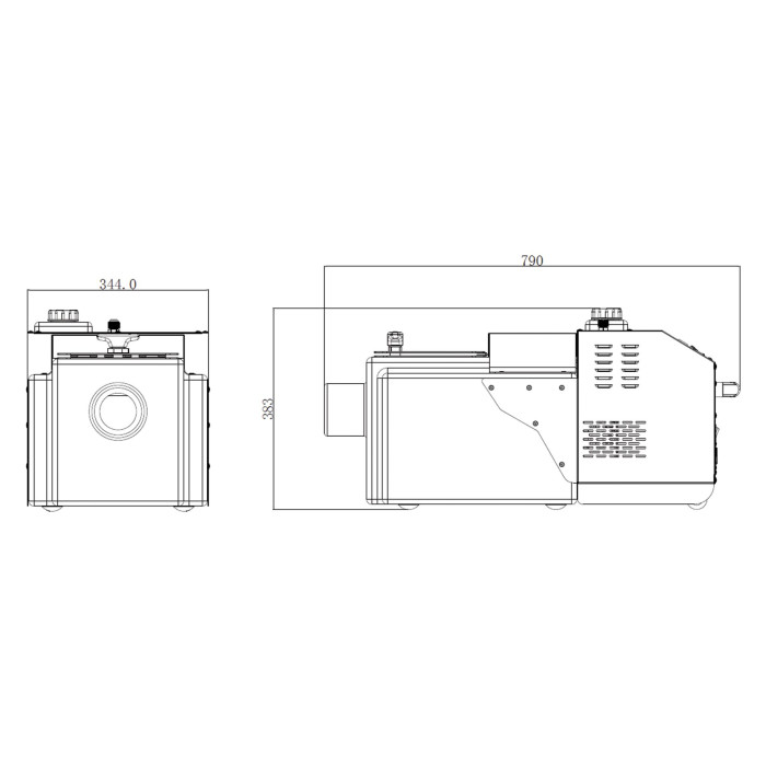 Pack : 1 x Machine à fumée lourde MFL 2000 + Flight Case