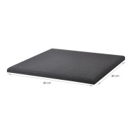 Panneau acoustique noir