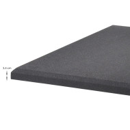Panneau acoustique noir