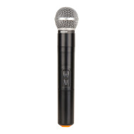 Simple micro main UHF + micro serre-tête + micro-cravate + émetteur de poche PT UHF – Freq 824-827.5 MHZ