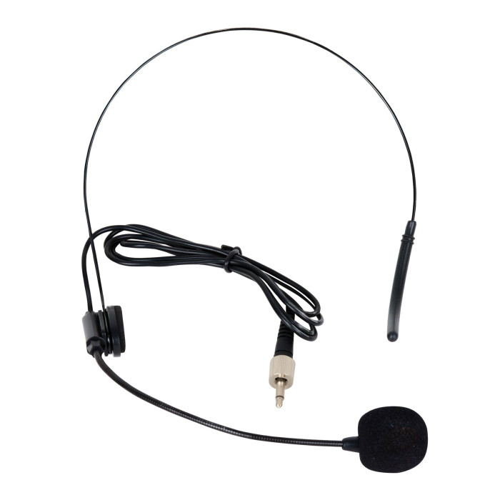 Simple micro main UHF + micro serre-tête + micro-cravate + émetteur de poche PT UHF – Freq 824-827.5 MHZ