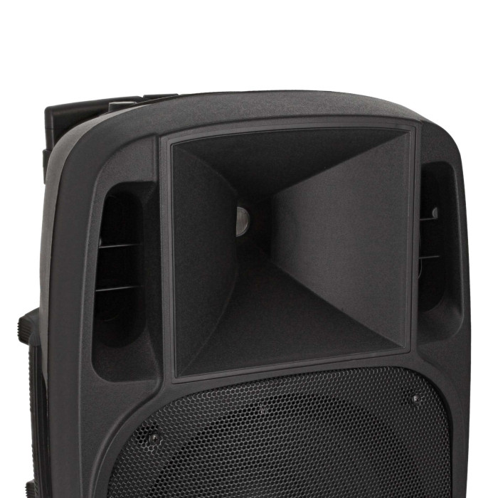 Sono Portable 12’’ sur Batterie + 1 Micro Main VHF + 1 Micro Serre-tête