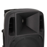 Sono Portable 12’’ sur Batterie + 1 Micro Main VHF + 1 Micro Serre-tête