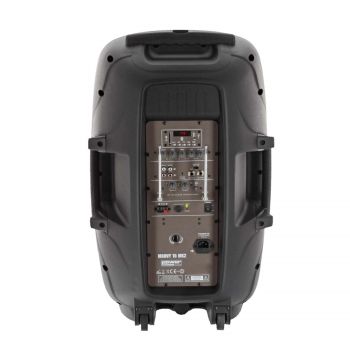 Sono portable 15’’ sur batterie + 1 micro main VHF + 1 micro serre-tête