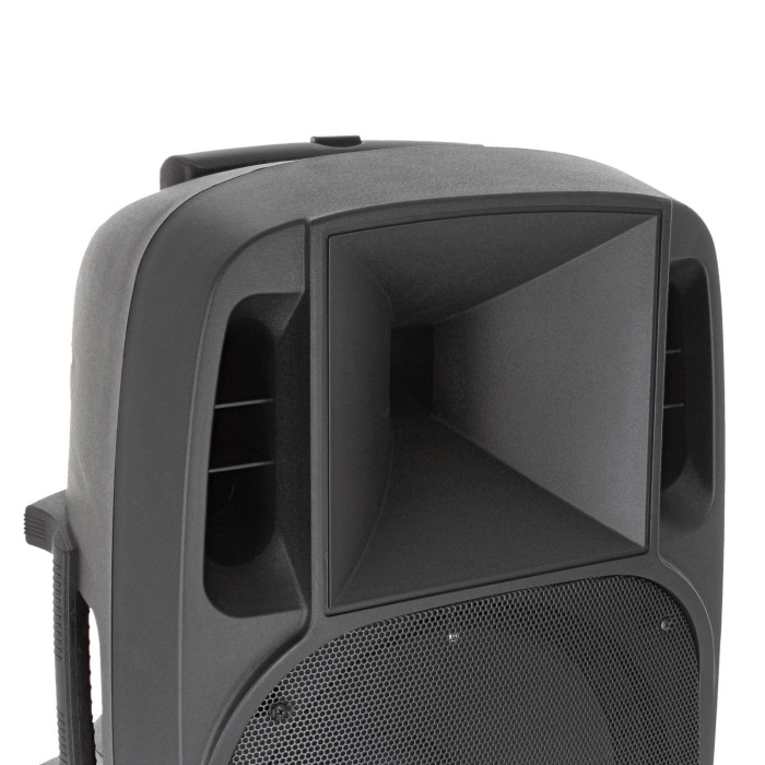 Sono Portable 15’’ sur Batterie + 1 Micro Main VHF + 1 Micro Serre-tête