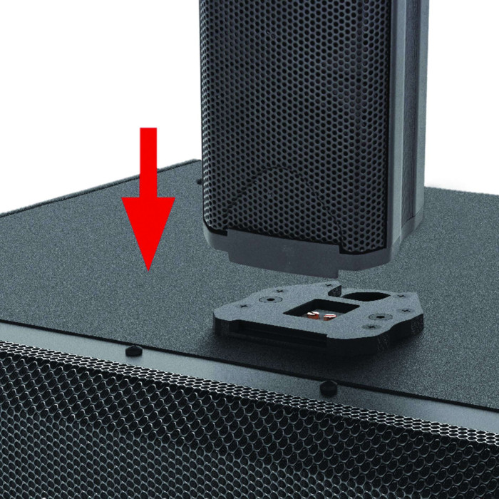 Système de diffusion 900W RMS : 2xVORTICE L12 + 1xVORTICE 210SA DSP