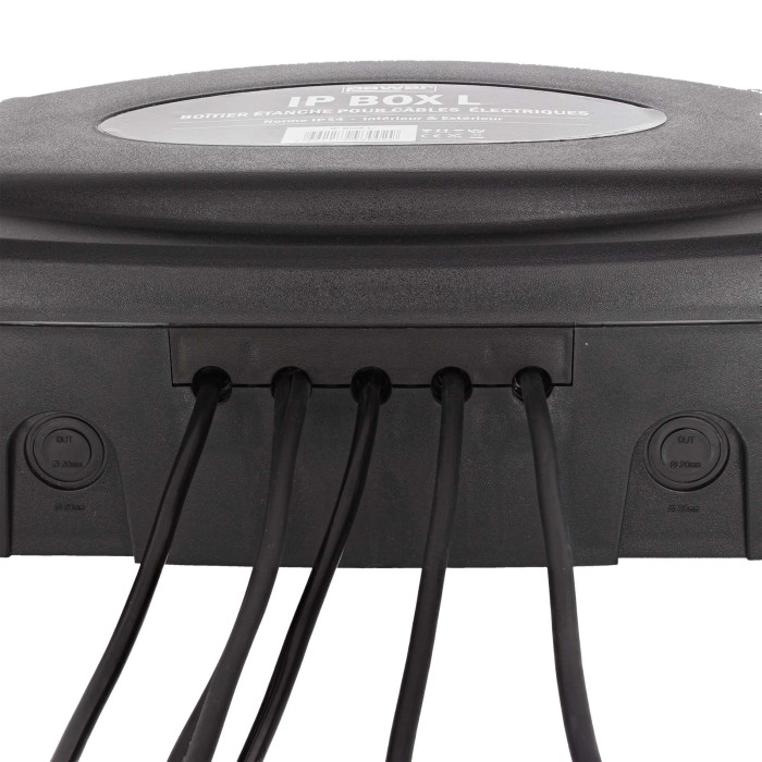 Boîtier large IP54 pour câbles électriques