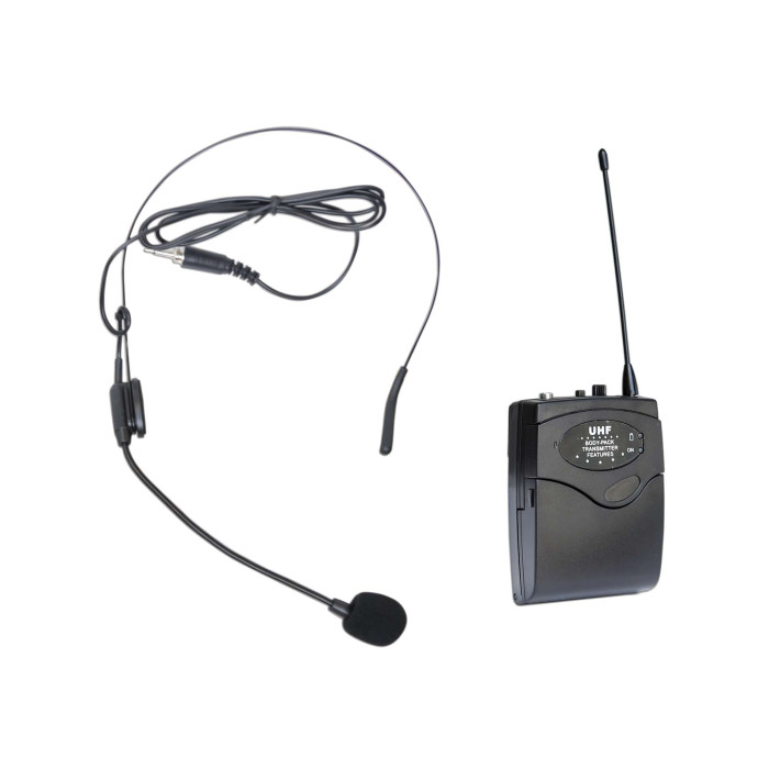Sono portable MP3+USB+2 micros main UHF+2 serres-tête
