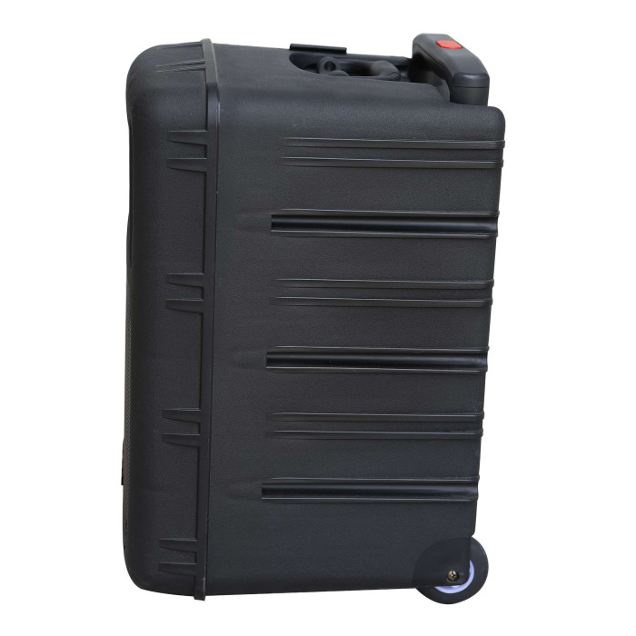 Sono Portable CD MP3+USB+Bluetooth+DIVX + 2 Micros main UHF + 2 Micros serre-tête