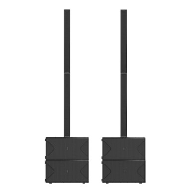Système de diffusion 2800W RMS : 4xVORTICE L12 + 2xVORTICE 210SA DSP + 2xVORTICE 210SA