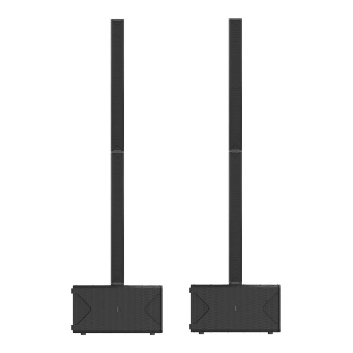 Système de diffusion 900W RMS : 2xVORTICE L12 + 1xVORTICE 210SA DSP