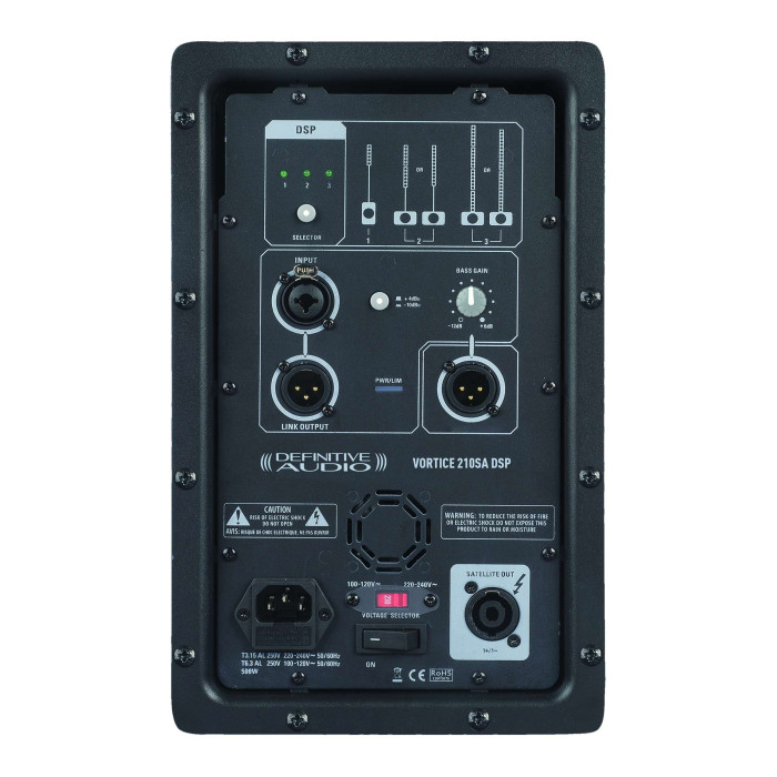 Système de diffusion 2800W RMS : 4xVORTICE L12 + 2xVORTICE 210SA DSP + 2xVORTICE 210SA