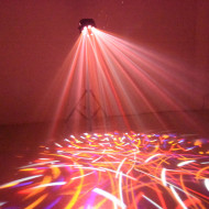 Jeux de lumière 4-en-1 : Multi-faisceaux,Wash, Strobe, Laser multipoints Rouge et Vert