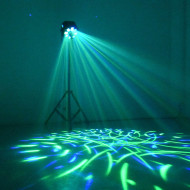 Jeux de lumière 4-en-1 : Multi-faisceaux,Wash, Strobe, Laser multipoints Rouge et Vert