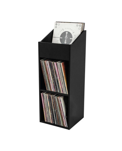 Casier de Rangement 330 Vinyles Finition Noir