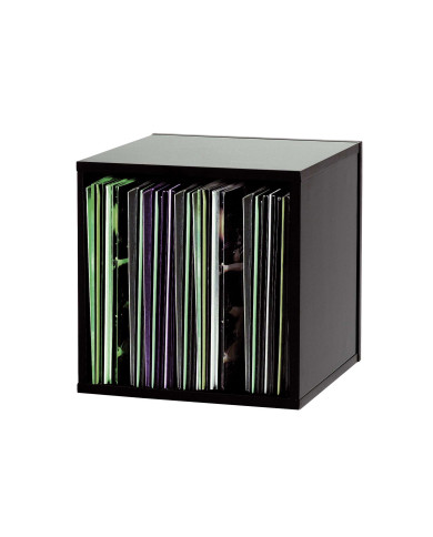 Casier Rangement 110 Vinyles finition noir