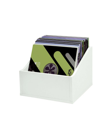 Casiers Rangement 110 Vinyles Finition Blanche