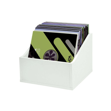Casiers Rangement 110 Vinyles Finition Blanche