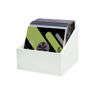 Casiers Rangement 110 Vinyles Finition Blanche