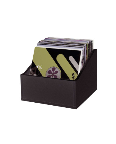 Casiers Rangement 110 Vinyles Finition Noir