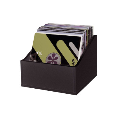 Casiers Rangement 110 Vinyles Finition Noir