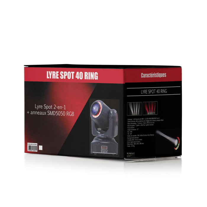 Lyre Spot 40W avec anneau